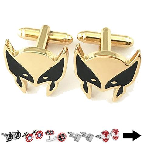 Marvel Cufflinks Thor Captain America Spider-man Iron - Etsy