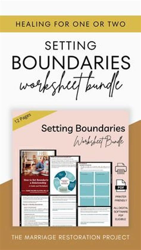 Boundaries Worksheet Boundaries Workbook Boundaries Sound Like - Etsy