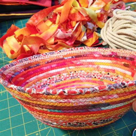 All New Tutorial: How To Make A Sewn Fabric + Rope Basket! – Cynthia ...