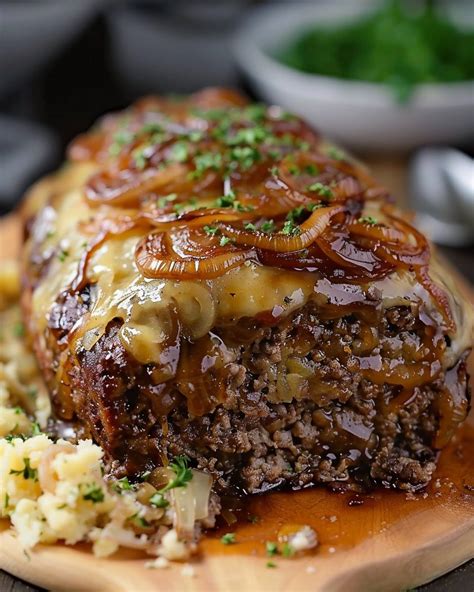 Crockpot French Onion Meatloaf with Melted Swiss Cheese – NorthEast ...