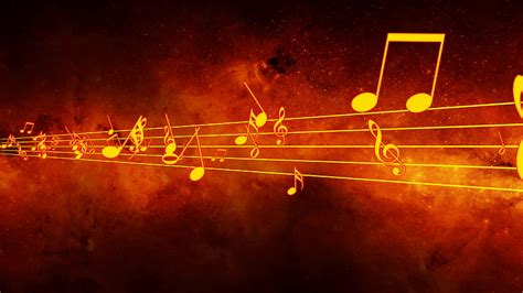 Music Notes floating from side, blue music notes background HD ...