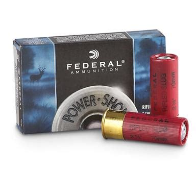 100 rounds Federal® Classic 12 Gauge 2 3/4" Rifled HP Slugs - 232578 ...