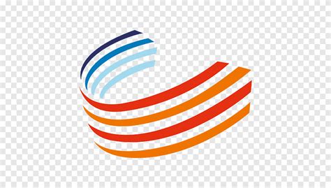 Orange and blue striped logo, Curve Contour line, curves, spiral ...