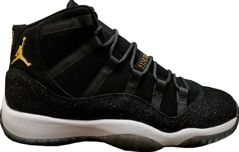 Retro 11 Black And Gold / Air Jordan 1 Black Metallic Gold 555088-032 ...