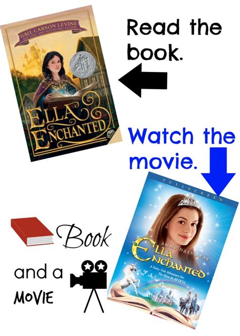 Ella Enchanted book and a movie night