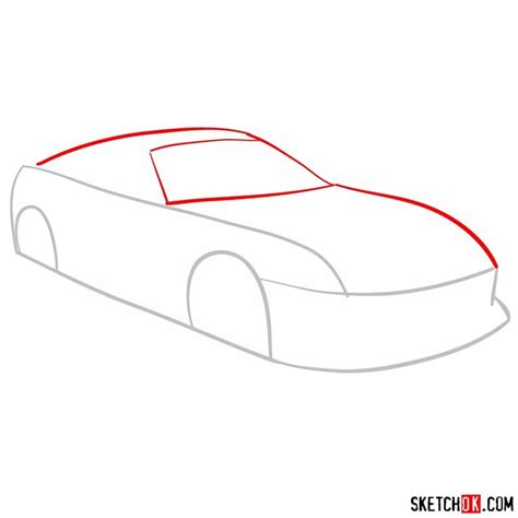 How to draw 1993 Toyota Supra in 12 steps - Sketchok easy drawing ...