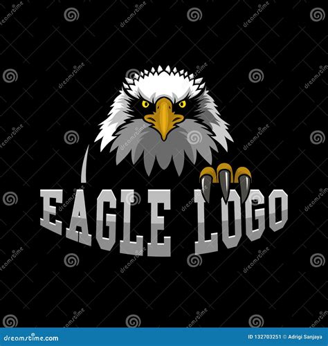 Eagle Logo Isolated in Front View Vector Stock Vector - Illustration of ...