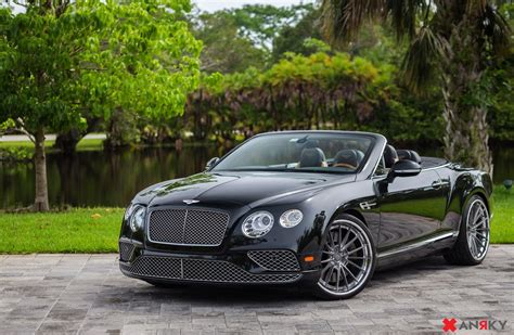 The Impeccable Black Convertible Bentley Continental Sees Exterior ...