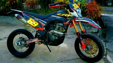 Modifikasi honda crf supermoto - YouTube