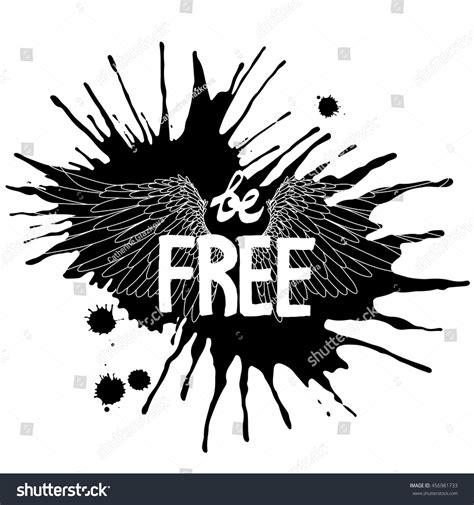 Be Free Concept Art Hand Written Stock Vector (Royalty Free) 456981733 ...