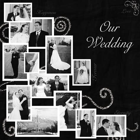 Wedding Scrapbook Layout Templates