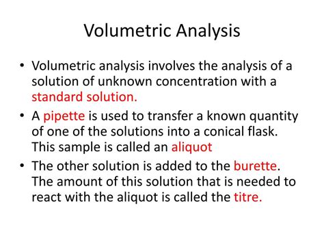 PPT - Volumetric Analysis PowerPoint Presentation, free download - ID ...