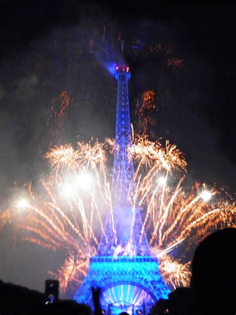 Paris Eiffel Tower Fireworks 14 July 2014 Photograph by Leone M ...