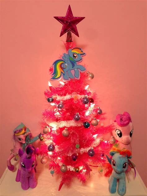 My little pony pink christmas tree Pink Christmas Tree, Christmas Eve ...