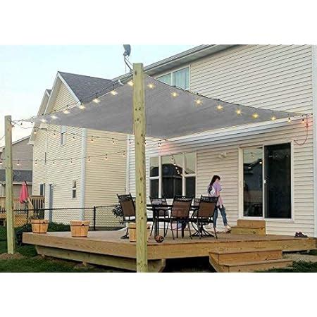 COCONUT Rectangle Sun Shade Sail Canopy, 6' x 10' Patio Shade Cloth ...