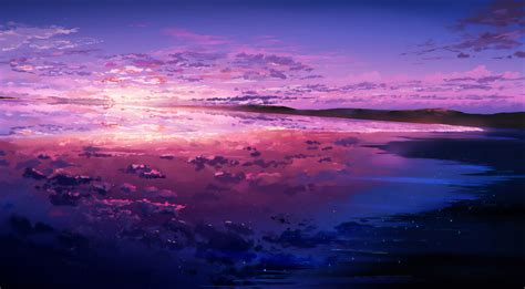 Sea Sky Clouds Illustration 4k Wallpaper,HD Artist Wallpapers,4k ...