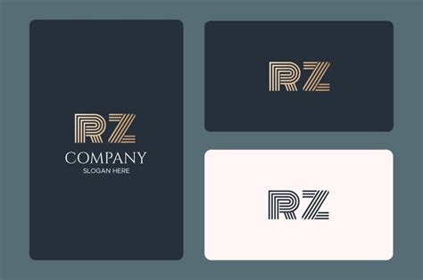 Premium Vector | Rz logo design vector image