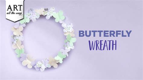 Butterfly Wreath | DIY Wreath | Wall Decor | Paper Wreath | Craft Ideas ...