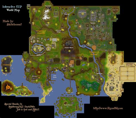 Runescape Old School World Map ~ CAOTICAMARY