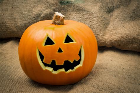 Pumpkin With Halloween Face Free Stock Photo - Public Domain Pictures