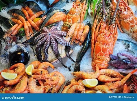 Fresh Seafood Stock Image - Image: 37712991