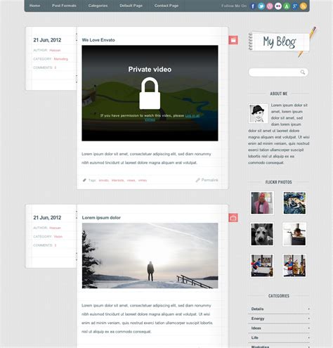 Wordpress Article Template