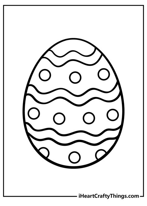 Blank Easter Egg Coloring Pages