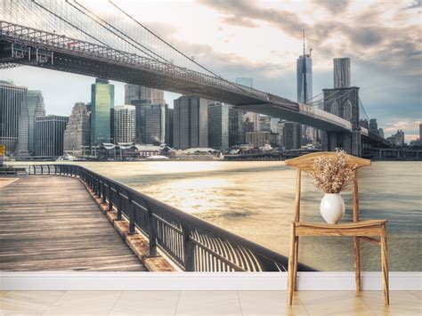 Brooklyn Bridge Wallpaper Mural – Wallpaper Store