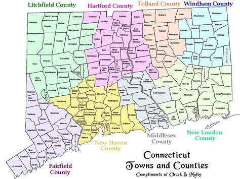 Map Of Connecticut Towns And Counties - Orlando Map