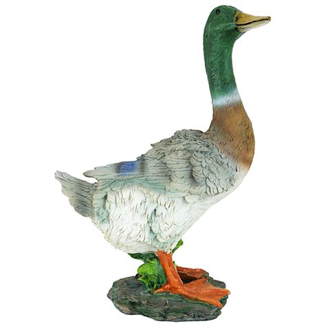 Buy Design Toscano QM18989 Mallard Duck Animal Garden Statue, 13 Inch ...