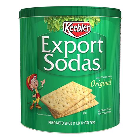 Keebler Export Sodas Original Crackers 28 Oz Can (Pack of 2) - Walmart.com