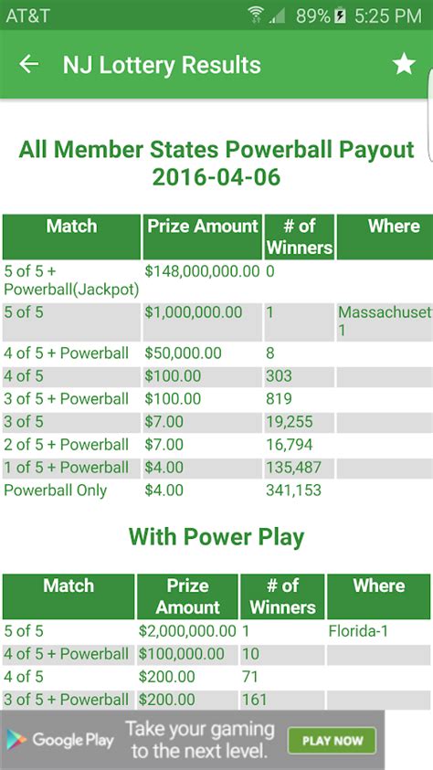 NJ Lottery Results - Android Apps on Google Play