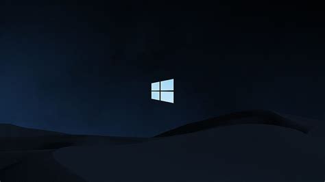 Windows 10 Clean Dark Background, Brands , , and Background, Clean ...