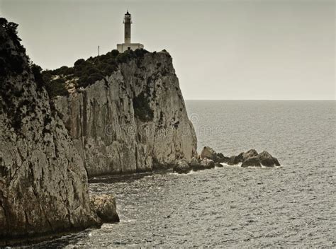 Lighthouse On Lefkada Cape - The Most Southern Point Of Lefkada Island ...