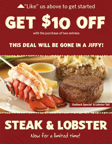 $10 off Coupon for Outback Steakhouse - Gather Lemons