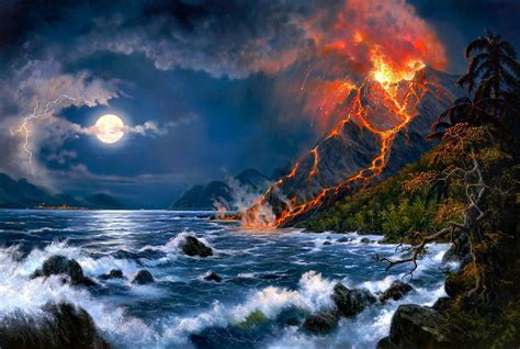 Volcanic Lightning Wallpaper (64+ images)