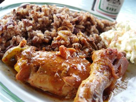 Authentic Belizean Stew Chicken with Rice and Beans Recipe