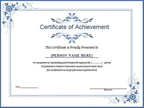 Winner Certificate Template for MS WORD | Document Hub | Certificate ...