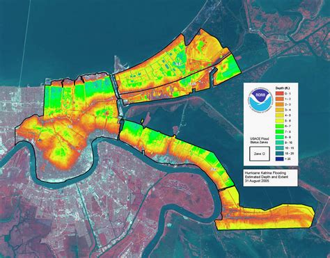 Flooded Areas Of New Orleans Map - United States Map