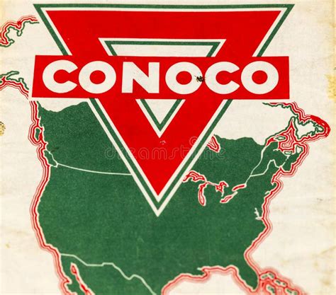 Conoco Oil Gasoline Logo Automobile America Editorial Stock Photo ...