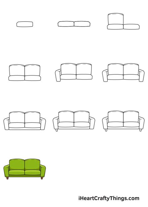 How to Draw a Couch Easy Steps - Biehl Eatund