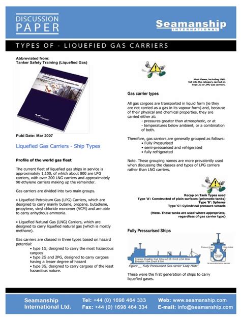 Liquefied Gas Carriers - Ship Types | PDF | Liquefied Natural Gas ...