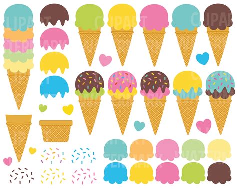 Colorful Ice Cream Clipart | ubicaciondepersonas.cdmx.gob.mx