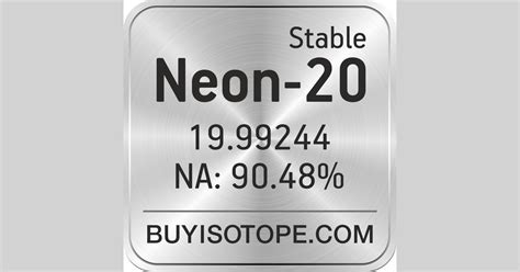 Neon-20, Neon-20 Isotope, Enriched Neon-20, Neon-20 Gas, Neon-20 Price