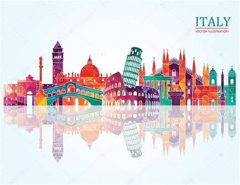 Italy skyline — Stock Vector © CamillaCasablanca #63567403