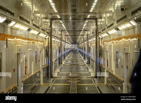 Calais, France - Inside the Eurotunnel train joining France and United ...