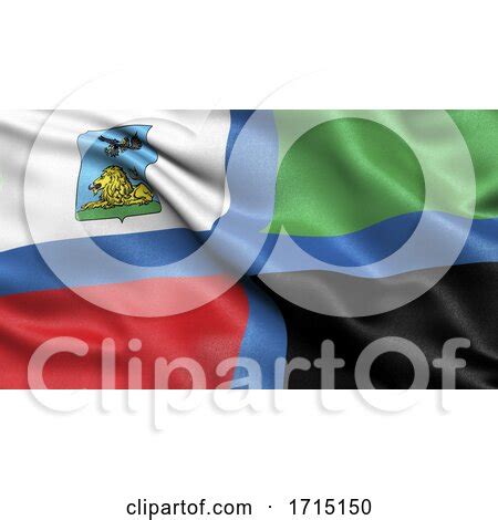 Flag of Belgorod Oblast Waving in the Wind by stockillustrations #1715150