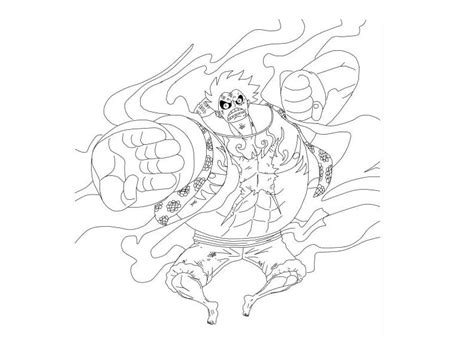 Luffy Gear coloring page - Download, Print or Color Online for Free