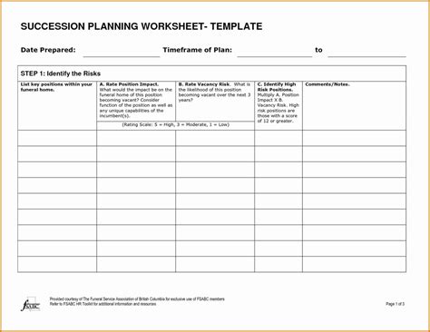 Simple Succession Plan Template Awesome Bank Management Succession Plan ...