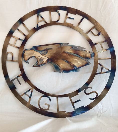 NfL Philadelphia eagles wall art with torched by MetalArtDesignz